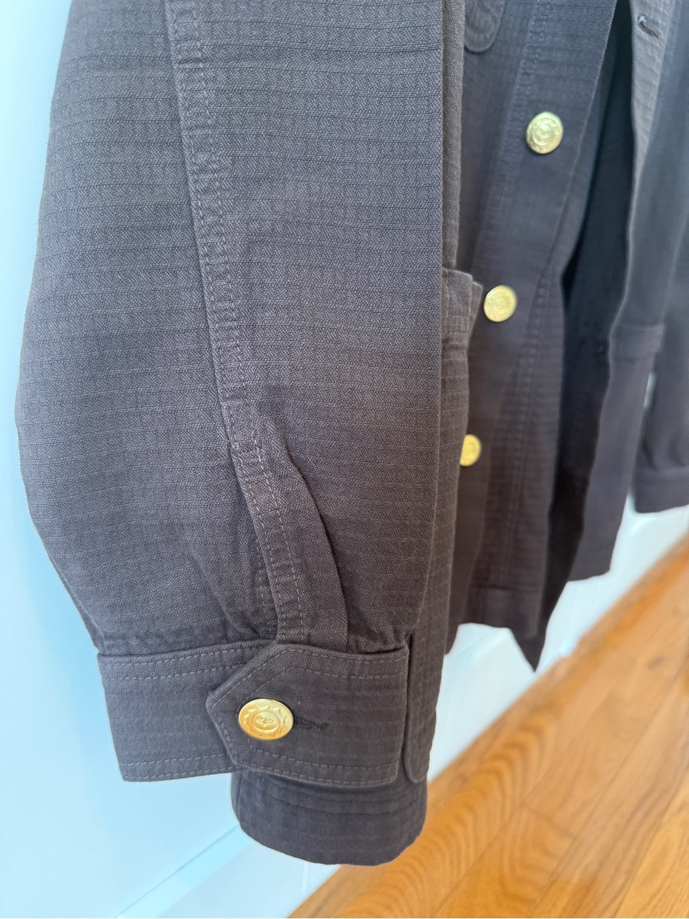 Big Bud Press Brown Oversized Cotton Jacket - Picture 4 of 7